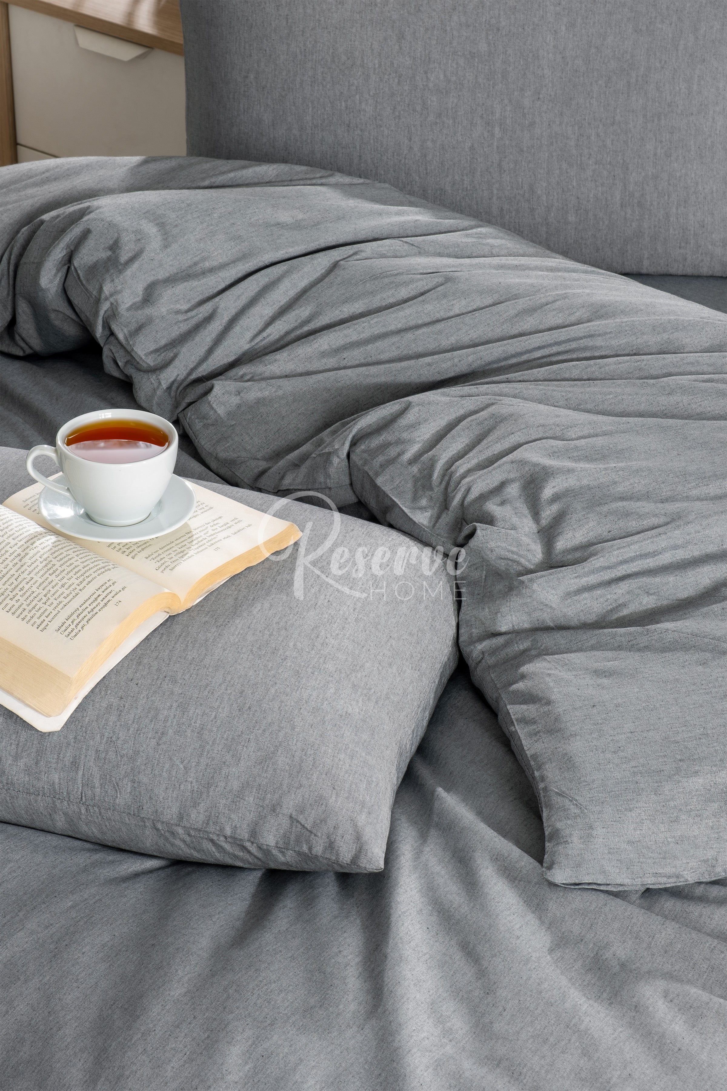 Fabroni - Antrasit Nevresim Takımı