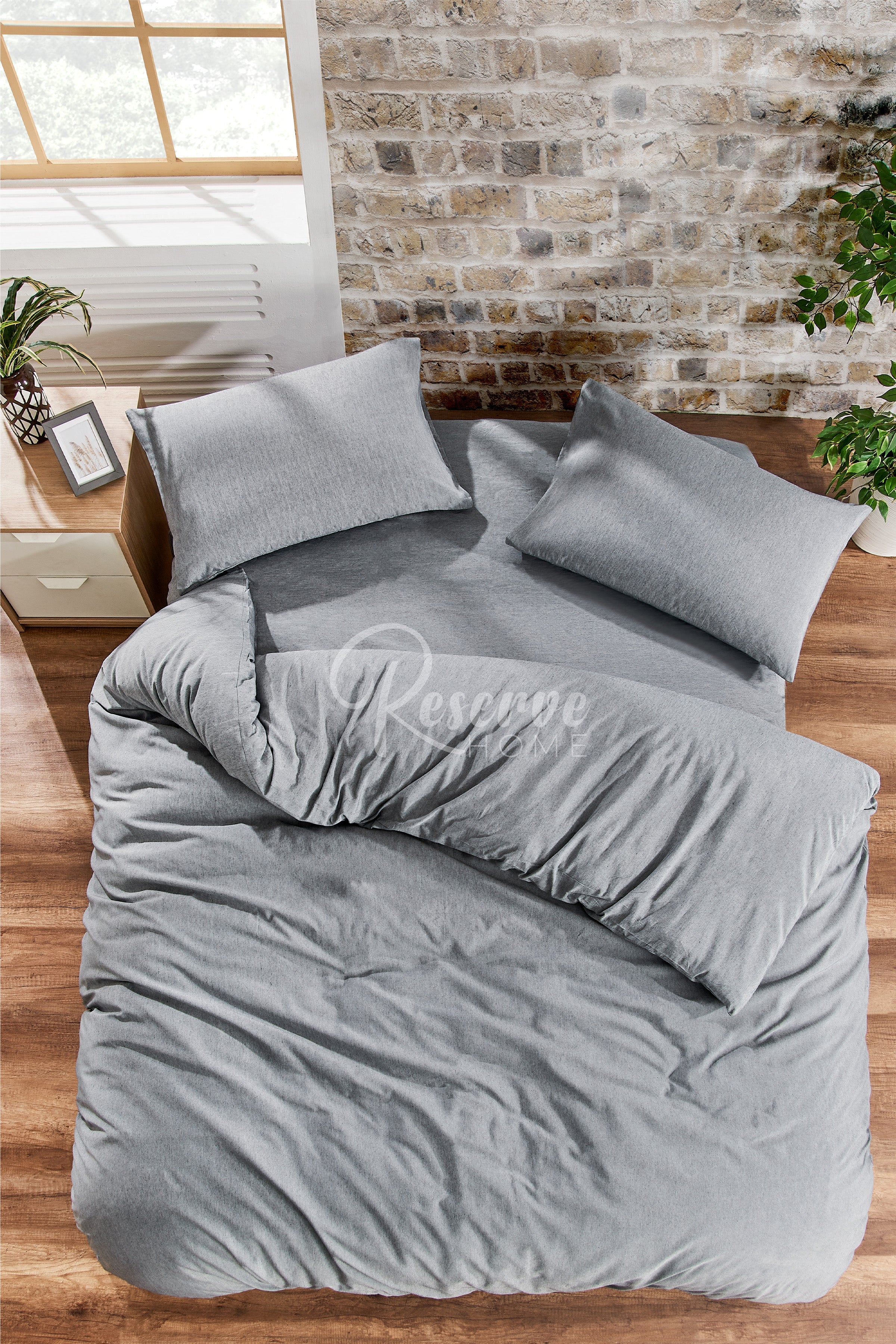 Fabroni - Antrasit Nevresim Takımı