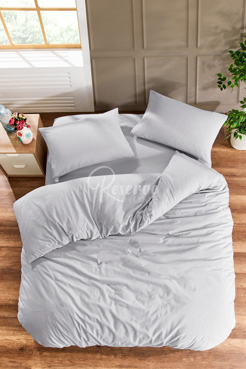 Fabroni - Gri Nevresim Takımı