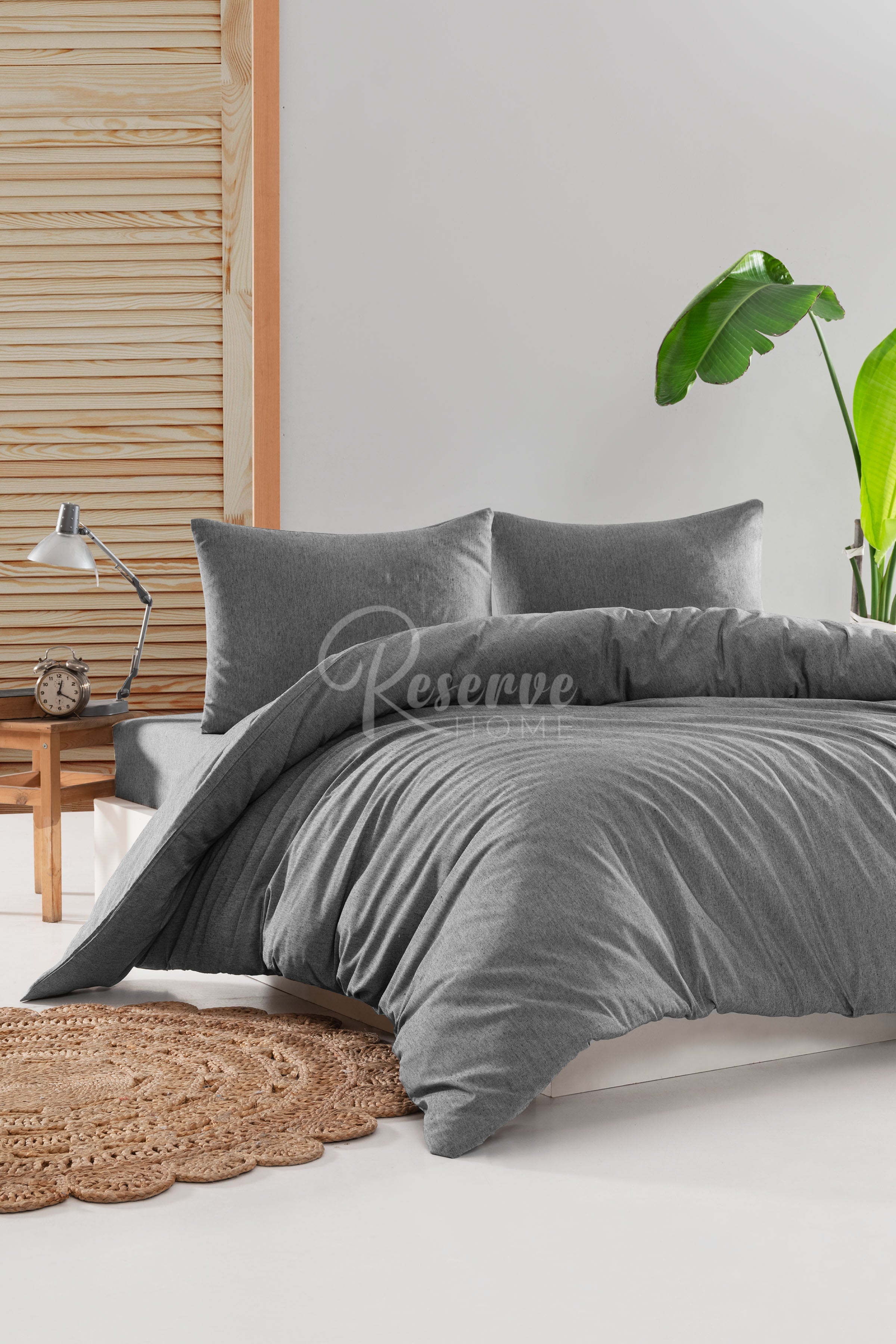 Fabroni - Antrasit Nevresim Takımı