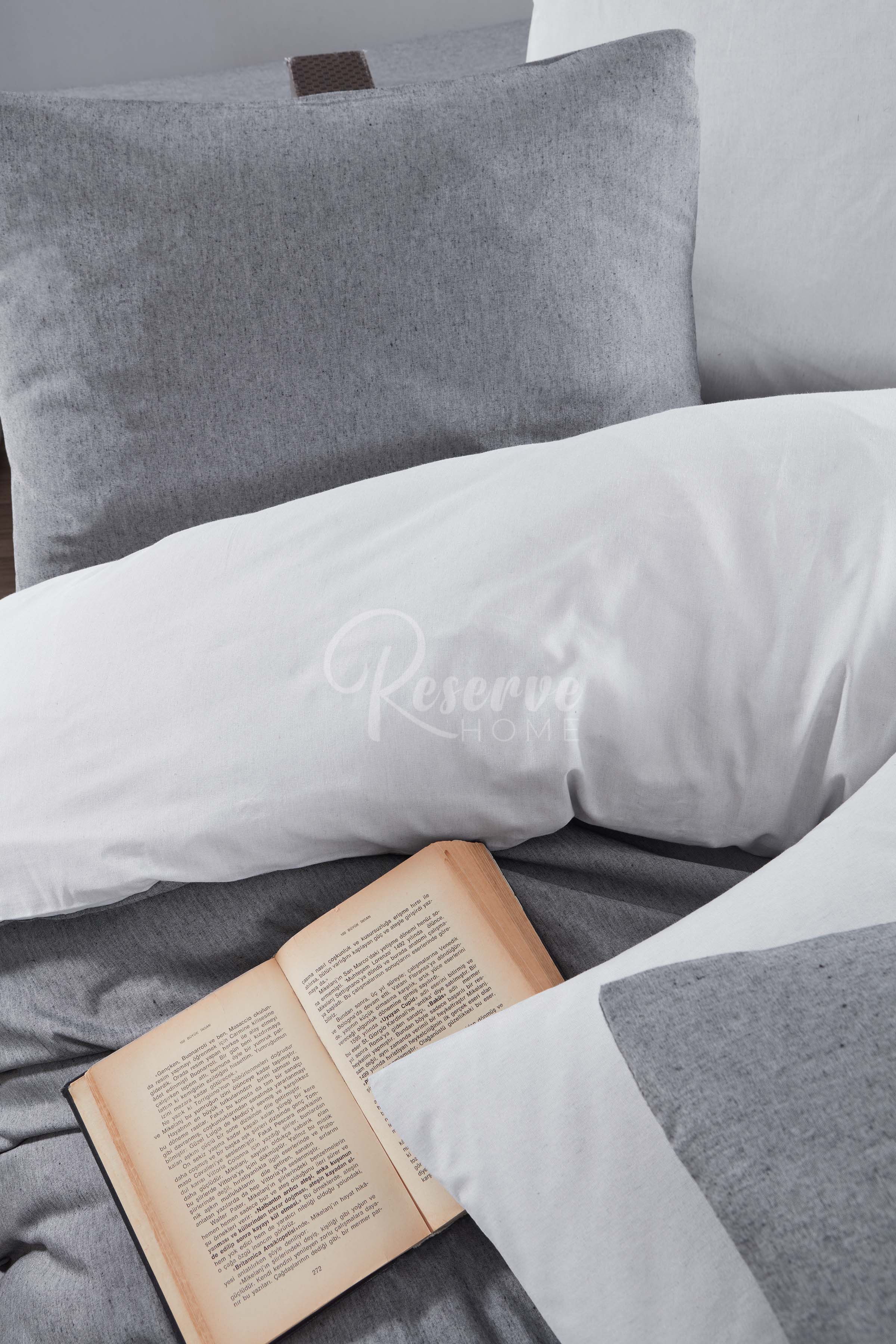 Bernetta - Antrasit Gri Nevresim Takımı